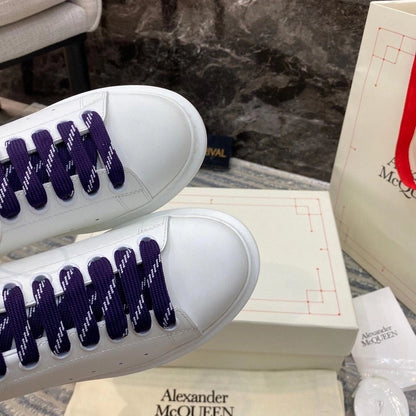 ALEXANDER MCQUEEN BIANCHE CON RETRO BLU E ROSSO