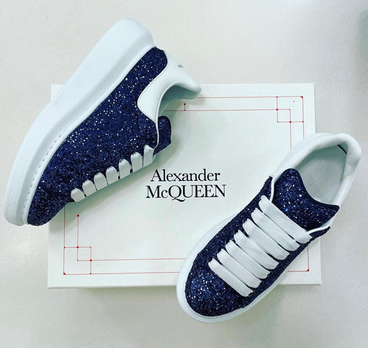ALEXANDER MCQUEEN CON BRILLANTINI BLU