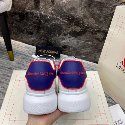 ALEXANDER MCQUEEN BIANCHE CON RETRO BLU E ROSSO