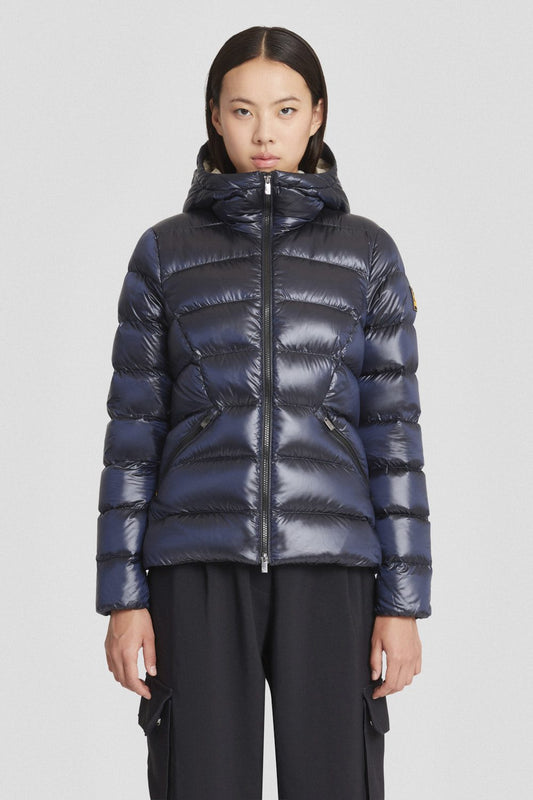 Piumino Ciesse blu con cappuccio