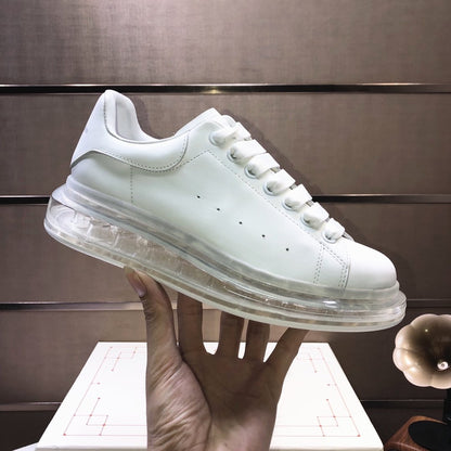 ALEXANDER MCQUEEN BIANCHE CON SUOLA IN GOMMA TRASPARENTE