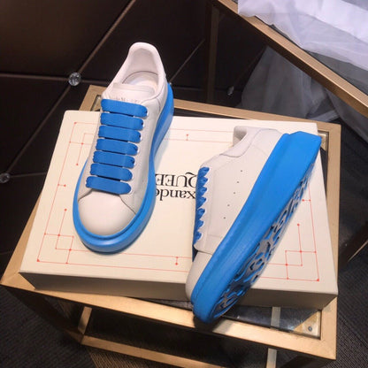 ALEXANDER MCQUEEN BIANCHE E AZZURRE,LACCI AZZURRI